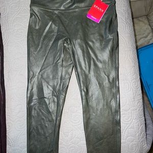 Spanx brand leggings size small- army green